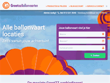 Tablet Screenshot of greetzz-ballonvaart.nl